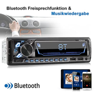 XOMAX XM-R282 FM RDS Bluetooth Hands- USB SD MP3 ID3 2nd USB Port with Charging Function AUX-IN 1 DIN